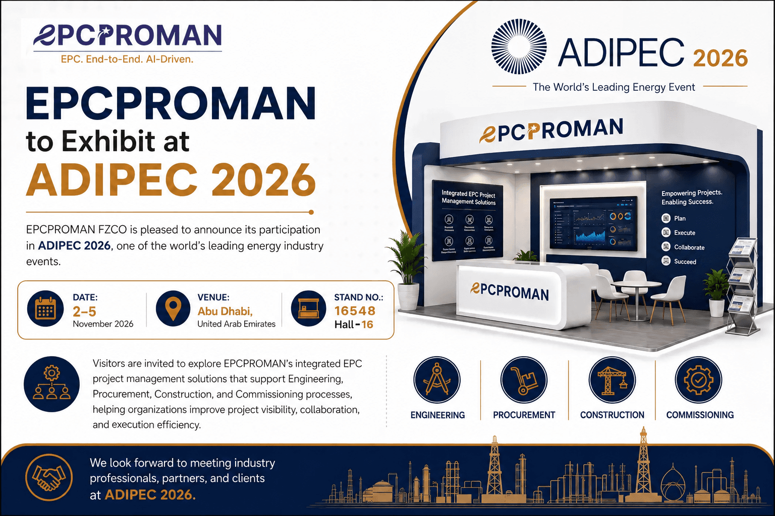 EPCPROMAN to Exhibit at ADIPEC 2026