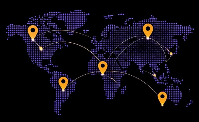 World map illustration