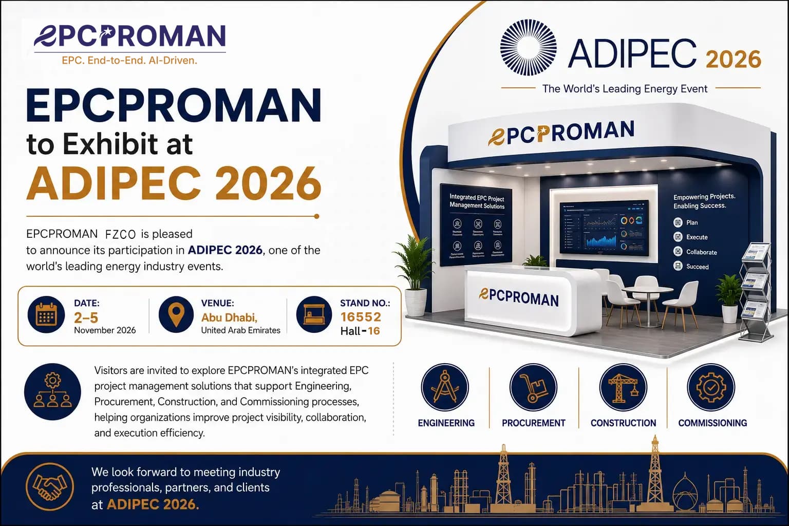 EPCPROMAN to Exhibit at ADIPEC 2026